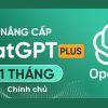 Nâng cấp tài khoản ChatGPT chính chủ 1 tháng – Trải Nghiệm AI Tiên Tiến