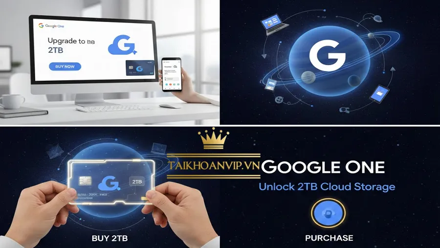 Google One 2TB – Giải pháp lưu trữ đám mây an toàn và tiện lợi