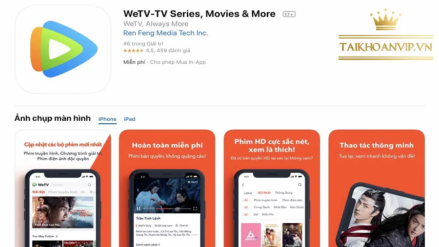 Cách tải WeTV nhanh nhất cho điện thoại & Smart TV