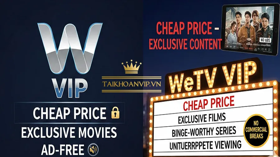 Vì sao nên mua VIP WeTV tại Taikhoanvip.vn?