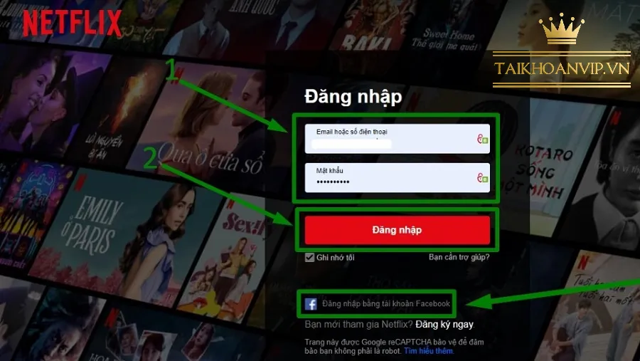 dang ky netflix tren dien thoai