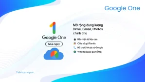 Mua Google One giá rẻ – Mở rộng dung lượng Drive, Gmail Photos