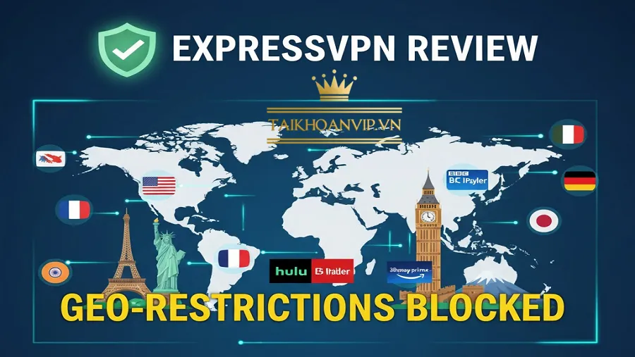 ExpressVPN Review 2025: Đánh giá tốc độ, bảo mật và tính năng. Hướng dẫn mua ExpressVPN, sở hữu tài khoản ExpressVPN chính chủ, an toàn tuyệt đối.