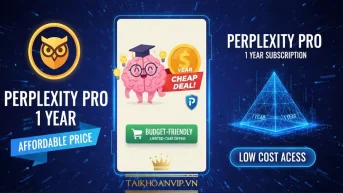 Perplexity Pro 1 năm giúp nghiên cứu nhanh, chính xác. Ưu điểm, tính năng, lý do nên mua. Mua tài khoản Perplexity giá rẻ tại Taikhoanvip.vn.