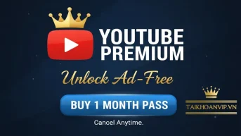 Mua YouTube Premium giá rẻ, đầy đủ tính năng, không quảng cáo. Giao 5–15 phút, bảo hành suốt quá trình. Mua gói YouTube Premium chính chủ tại Taikhoanvip.vn.