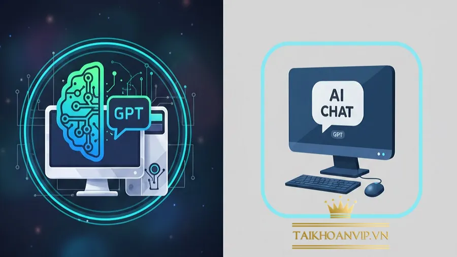 Hướng dẫn dùng ChatGPT PC nhanh – mượt – hiệu quả. Mẹo tối ưu & gợi ý mua ChatGPT Go, ChatGPT giá rẻ tại Taikhoanvip.vn.