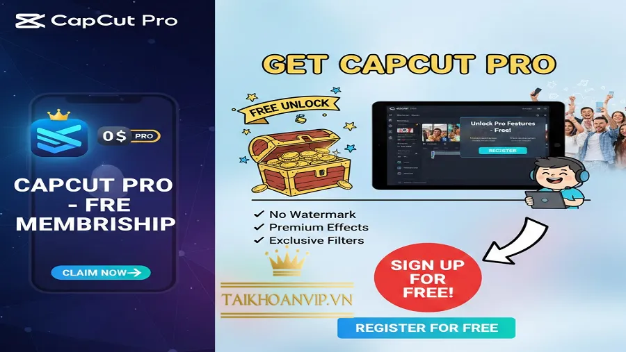Đăng ký CapCut Pro miễn phí có an toàn không? Phân tích rủi ro & gợi ý giải pháp mua CapCut Pro giá rẻ, kích hoạt nhanh, tránh mất dữ liệu.