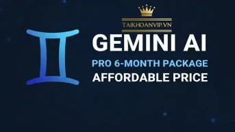 Mua Gemini AI Pro giá rẻ, trải nghiệm Gemini Advanced và Gemini Pro mạnh nhất. Giao nhanh 5 phút, hỗ trợ 24/7 tại Taikhoanvip.vn.