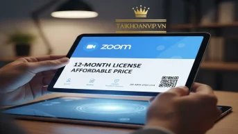 Mua tài khoản Zoom bản quyền tại Taikhoanvip – Zoom Pro chính chủ, giá rẻ, ổn định, không giới hạn thời lượng, giao nhanh 5 phút.