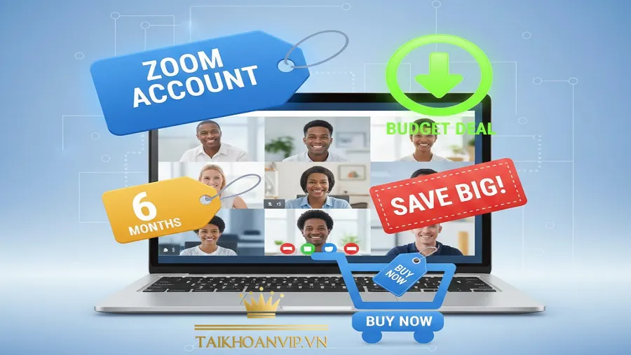 Mua tài khoản Zoom giá rẻ tại Taikhoanvip – Zoom Pro chính chủ, ổn định, không giới hạn thời lượng, giao trong 5 phút.