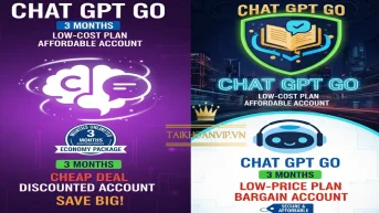 Tài khoản Chat GPT Go giá rẻ gói 3 tháng