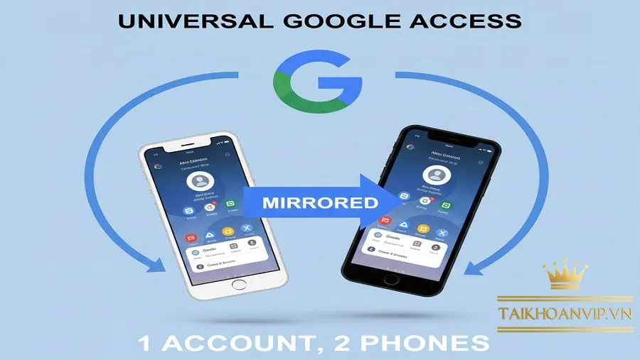 1 tài khoản Google trên 2 điện thoại iPhone có dùng được không?