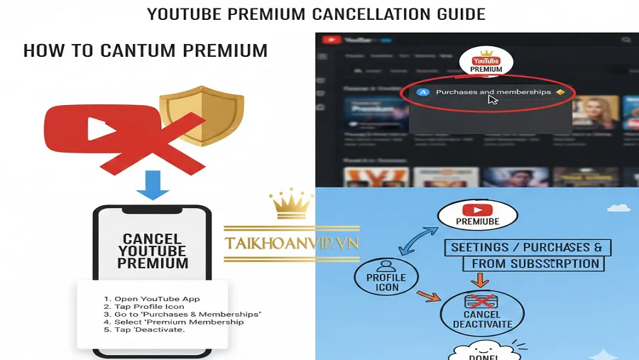 Cách hủy đăng ký YouTube Premium nhanh nhất 2025 cho mọi thiết bị