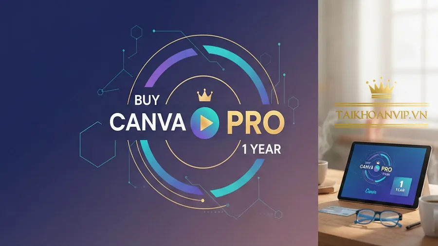 Mua Canva Pro 1 năm – Giá rẻ, giao nhanh, đầy đủ tính năng tại Taikhoanvip.vn