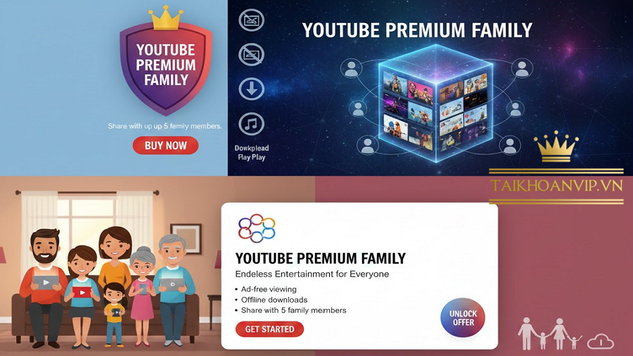 Mua gói YouTube Premium gia đình
