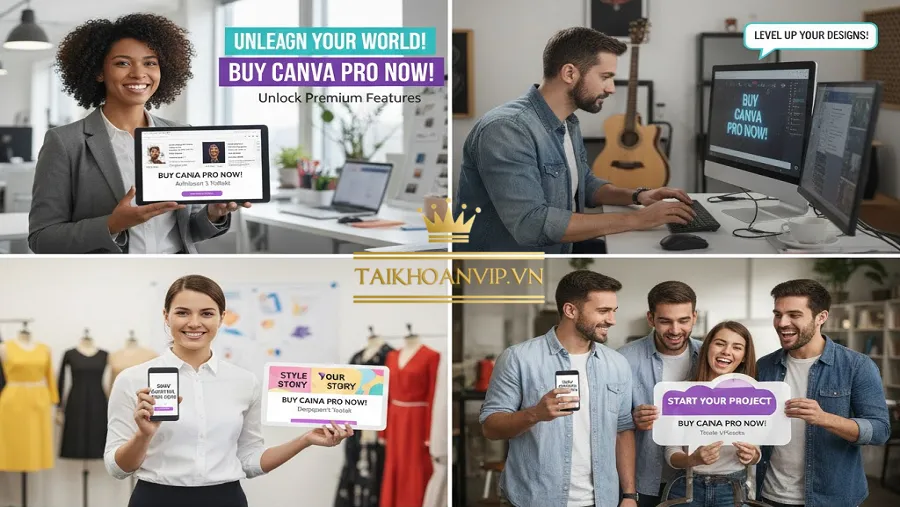 Vì sao nên mua Canva Pro tại Taikhoanvip.vn?