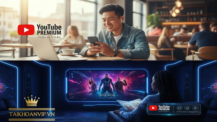 Gói YouTube Premium Cá Nhân Giá Rẻ Chỉ Có 50K/Tháng