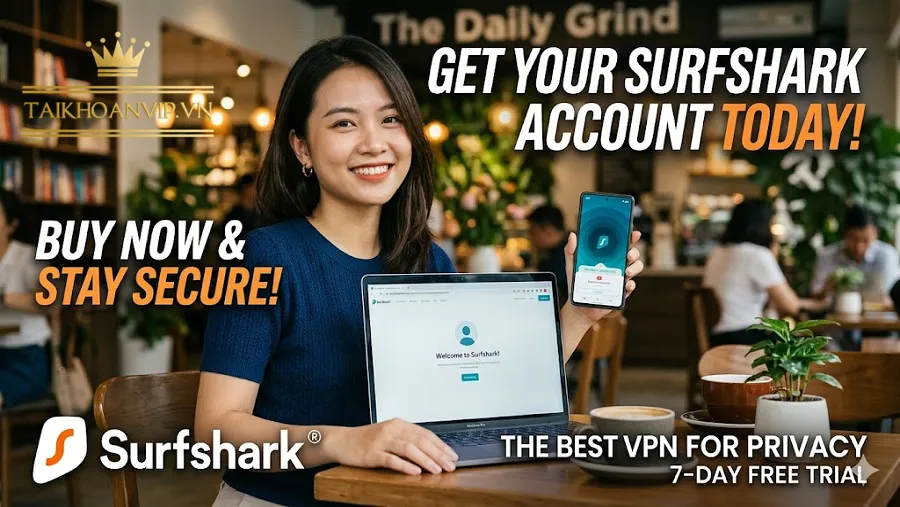 Hướng dẫn sử dụng Tài khoản Surfshark