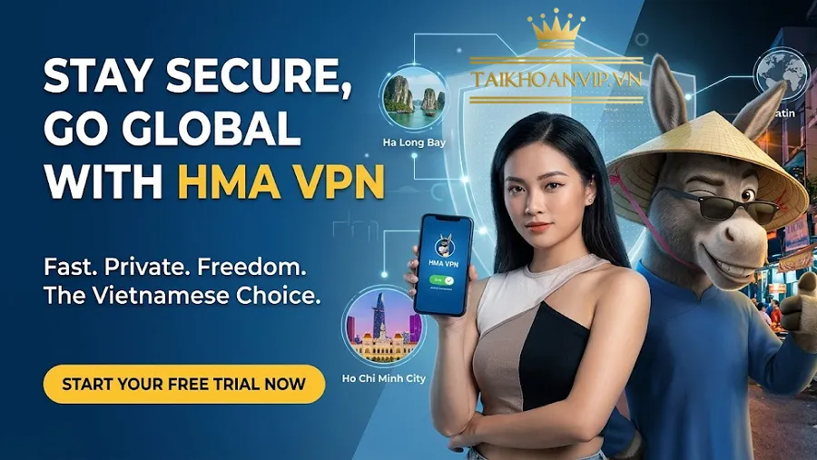 HMA VPN gói 1 tháng giá rẻ – Key bản quyền chính hãng, kích hoạt nhanh