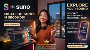 Phần Mềm Suno Là Gì? Suno AI Sáng Tác Nhạc Tự Động Siêu Nhanh