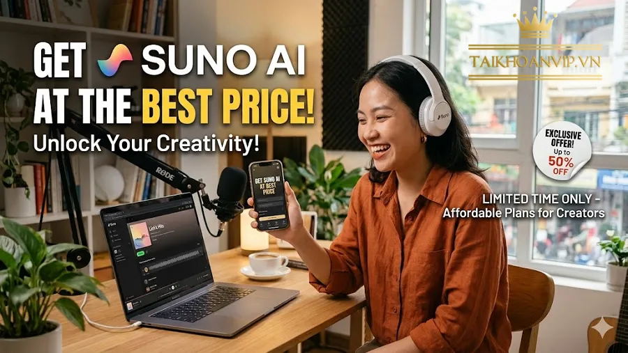 Hướng Dẫn Sử Dụng Suno AI Sau Khi Mua Tài Khoản
