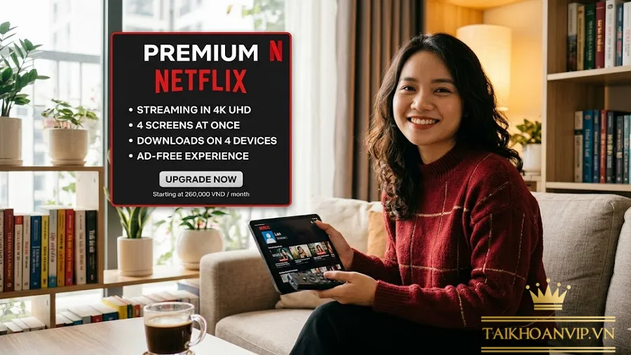 Lợi ích khi sử dụng tài khoản Netflix Premium