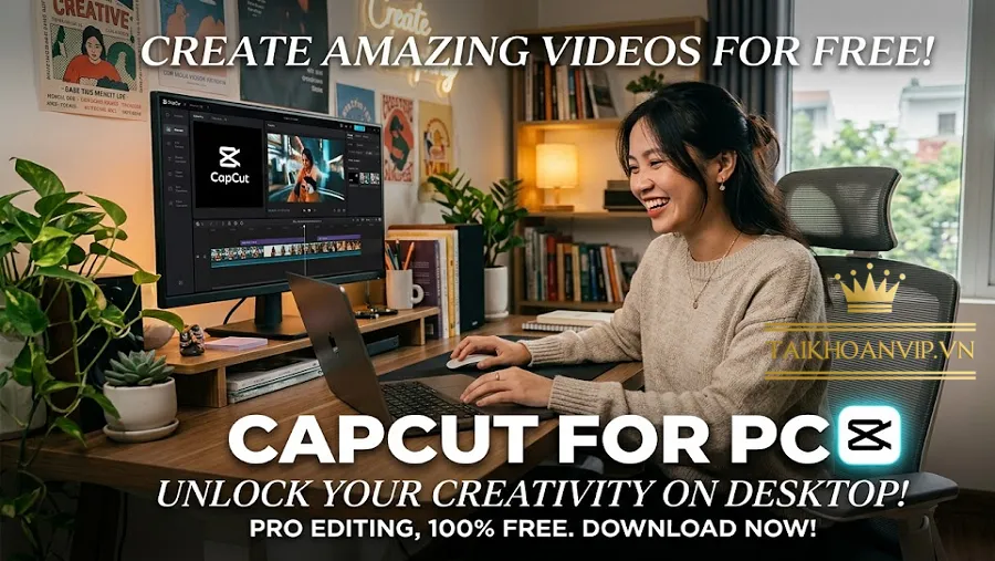 CapCut miễn phí trên máy tính: Cách tải, sử dụng và nâng cấp CapCut Pro