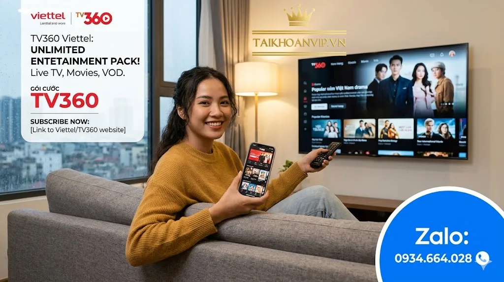 Gói cước vip TV360 Viettel