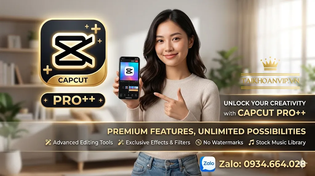 Mua capcut pro++
