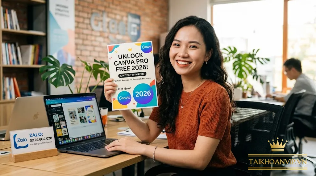 tài khoản canva pro miễn phí 2026