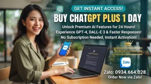 Mua ChatGPT Plus 1 Ngày Giá Tốt, Dùng Nhanh