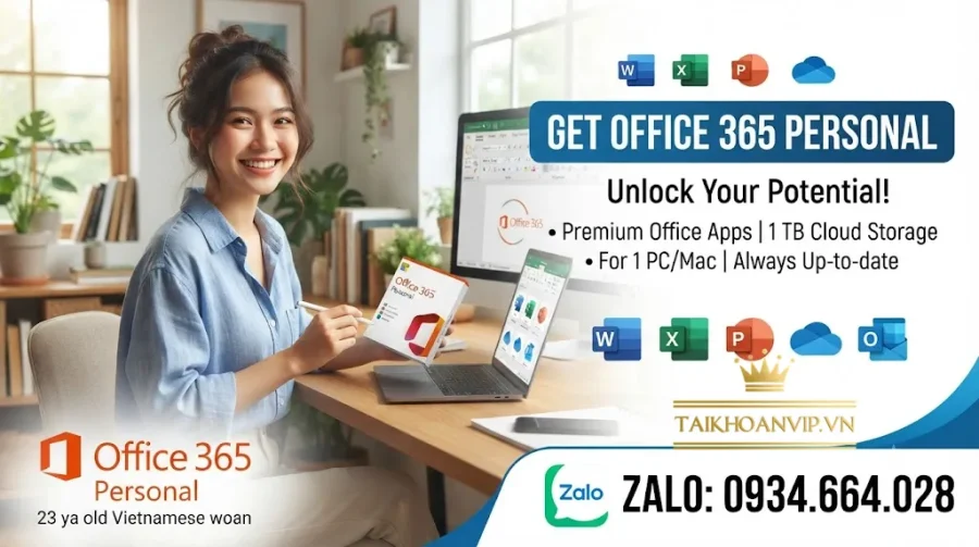 Mua Office 365 Personal Chính Hãng Giá Rẻ, Kích Hoạt Nhanh