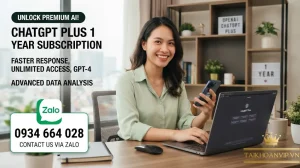 Mua Tài khoản ChatGPT Plus 1 năm giá rẻ trải nghiệm AI mới