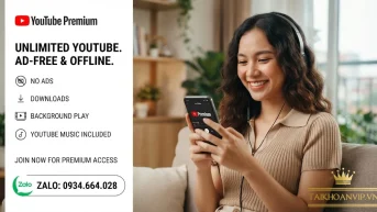 Mua YouTube Premium theo tháng giá chỉ từ 25k