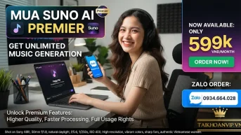 Mua Suno AI Premier Giá Rẻ Giúp Tạo Nhạc Không Bản Quyền