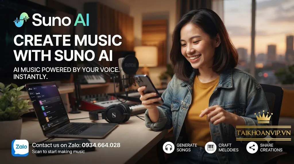 Suno AI tạo nhạc
