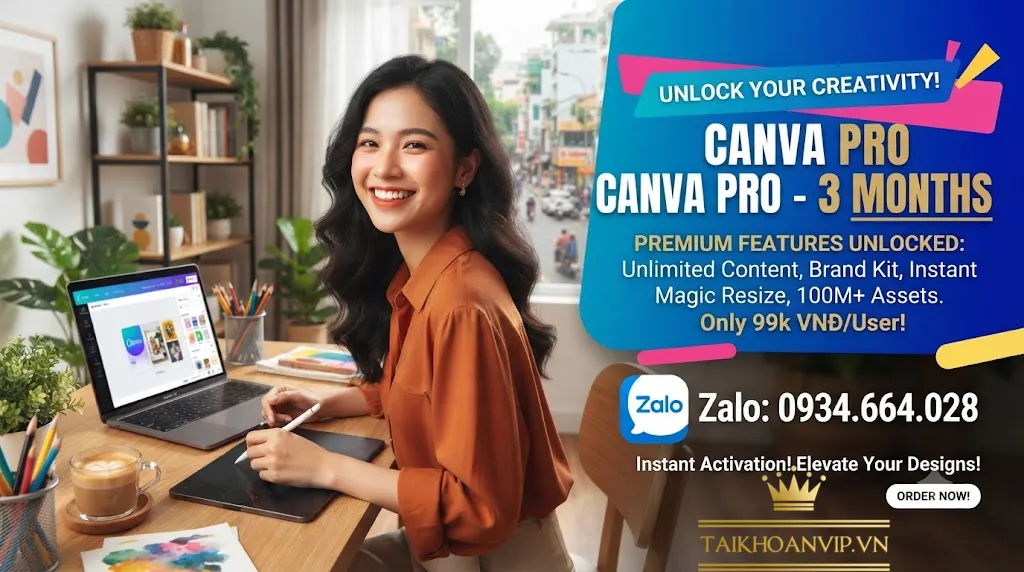 mua canva pro 3 tháng
