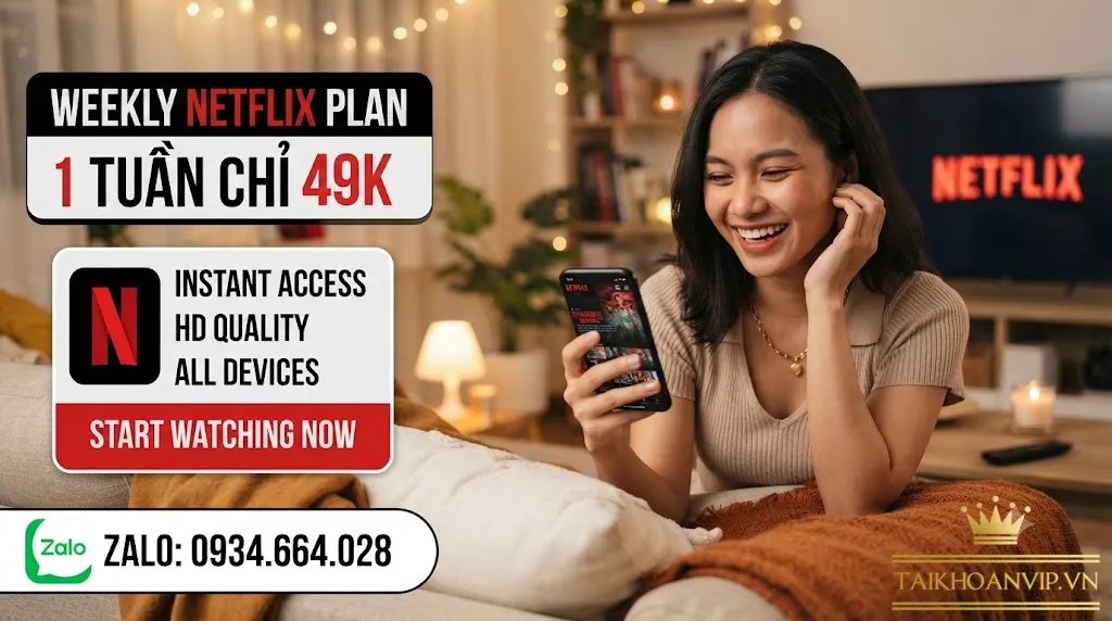 mua netflix 1 tuần