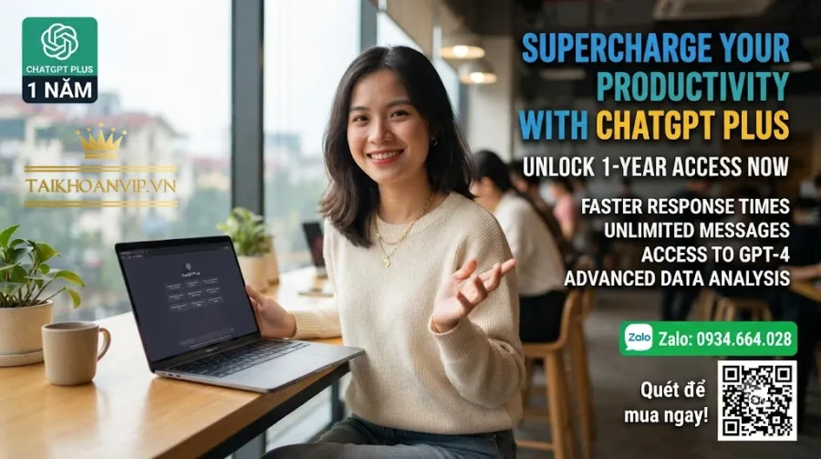 Mua ChatGPT Plus 1 Năm Giá Rẻ Chính Hãng, Bảo Hành Uy Tín