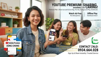 Mua YouTube Premium Dùng Chung