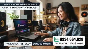 Suno AI tạo nhạc giá rẻ - Mua tài khoản Suno AI Tạo Nhạc