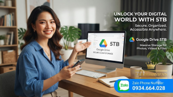 Google Drive 5TB Giá Rẻ - Nâng Cấp Google One Chính Chủ