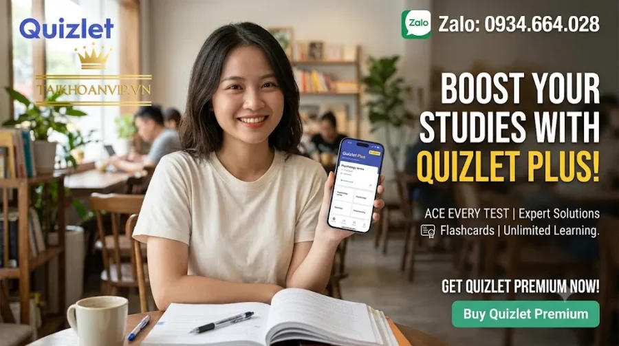 Mua Quizlet giá tốt – Tài khoản Quizlet Plus Premium