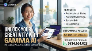 Mua tài khoản Gamma AI Pro giá tốt, chính hãng
