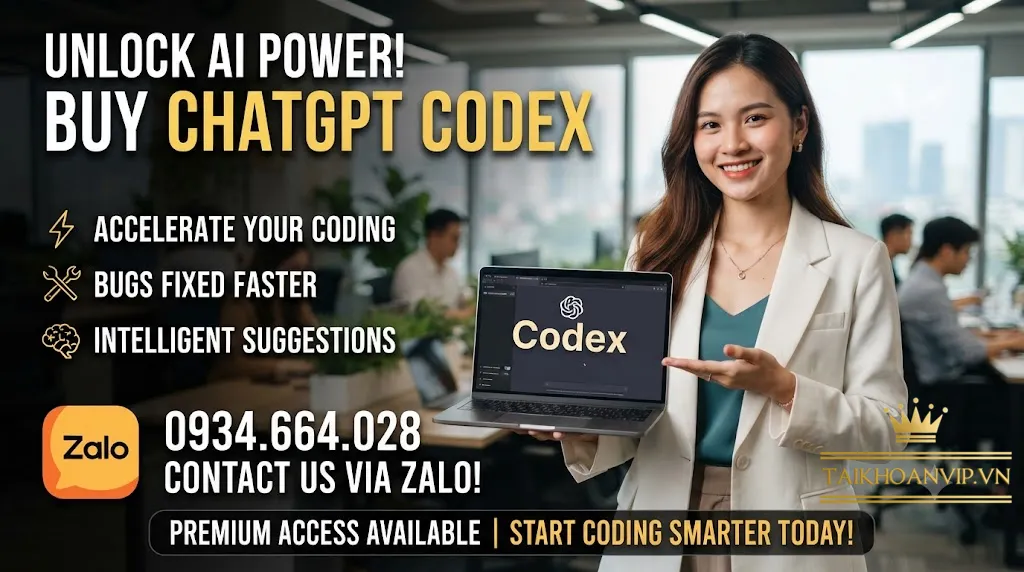 mua tài khoản chatgpt codex giá rẻ