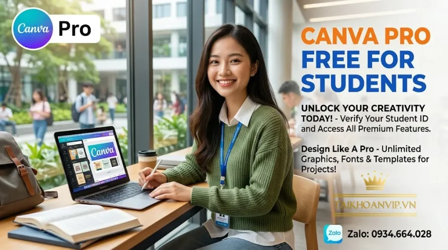 Canva Pro miễn phí cho sinh viên: Cách đăng ký đúng